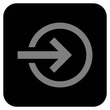 Alma düz kare vektör simgesi