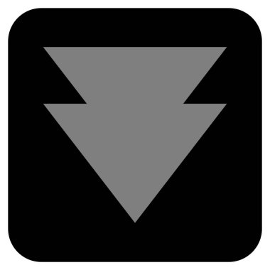 Düz kare vektör simgesi taşı