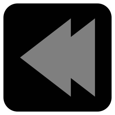 Vektör simge sol düz kare taşı