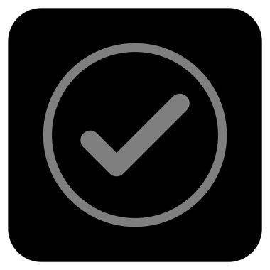 Tamam düz kare vektör simgesi