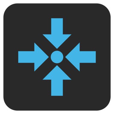 Oklar düz kare vektör simge küçültmek