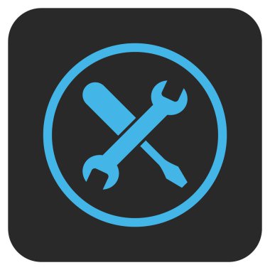 Düz kare vektör simge ayarlama