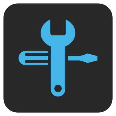 Düz kare vektör simge ayarlama