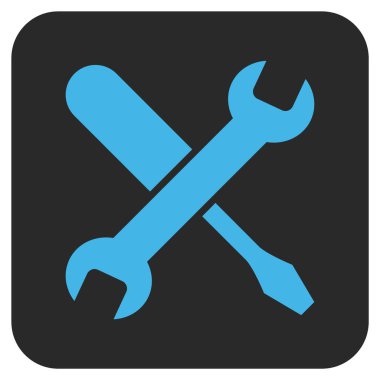 Düz kare vektör simge ayarlama