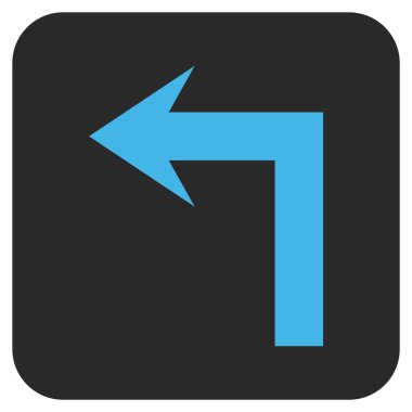 Sol düz kare vektör simge açmak