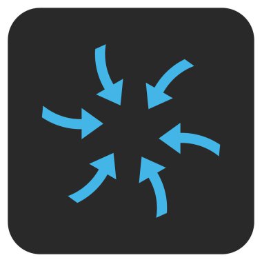 Oklar düz kare vektör simge burgu