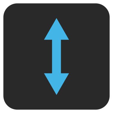 Vektör simge Dikey Çevir düz kare