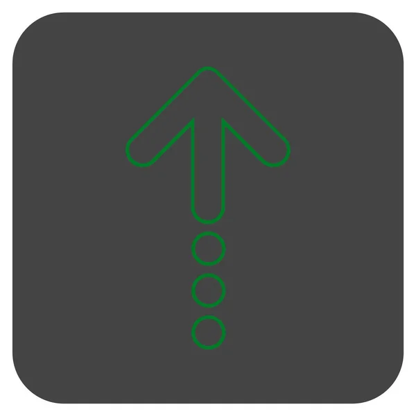 Invia icona vettoriale quadrata piatta — Vettoriale Stock