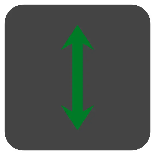 Vertikal Flip platt fyrkant vektor symbol — Stock vektor
