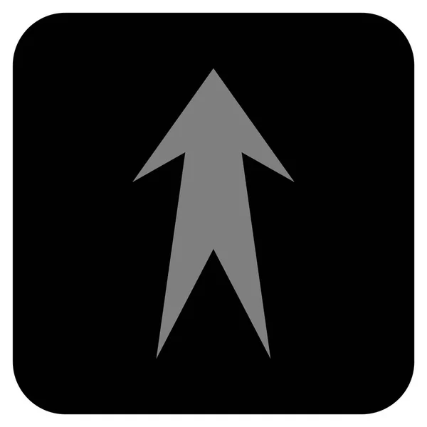 Arrow opp Flat Squared vektor Icon – stockvektor