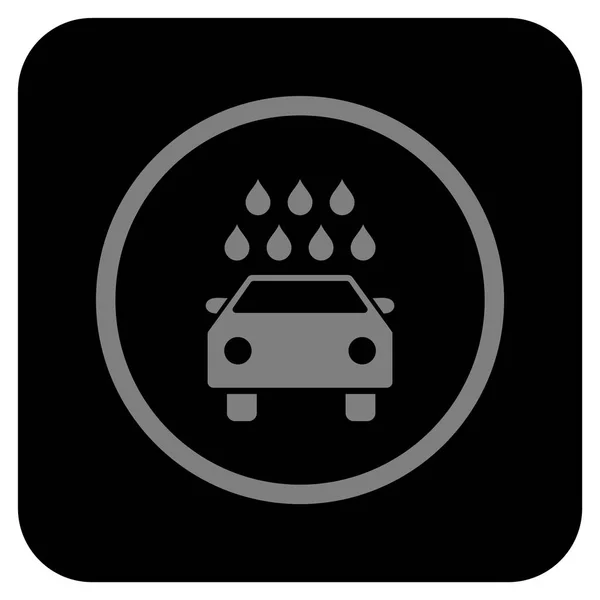 Car Shower Flat Squared Vector Icon — Stockvector