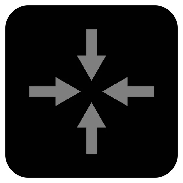 Komprimovat šipky plochý čtvercový vektorové ikony — Stockový vektor