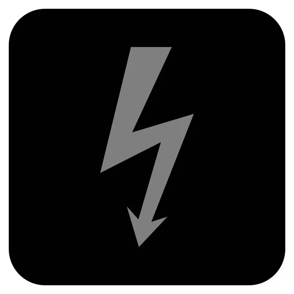 High Voltage płaskiego kwadratu wektor ikona — Wektor stockowy