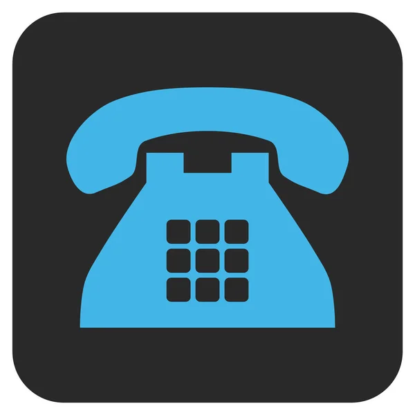 Icona vettoriale quadrata piatta del telefono tono — Vettoriale Stock