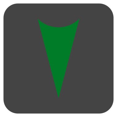 Vektör simge düz aşağı ok ucu kare