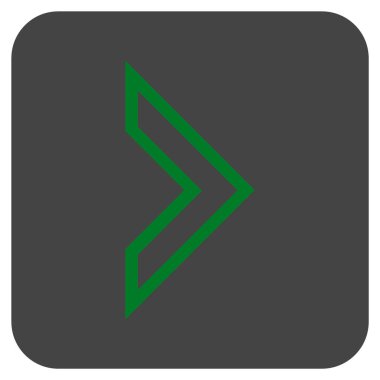 Ok ucu değil düz vektör simgesi kare