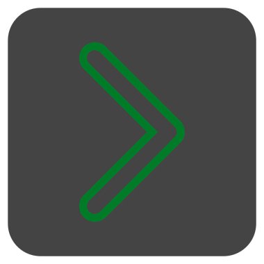 Ok ucu değil düz vektör simgesi kare