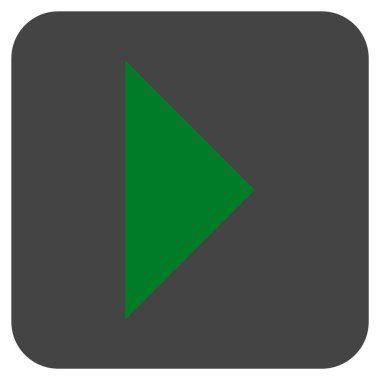 Ok ucu değil düz vektör simgesi kare