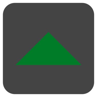 Vektör simge düz yukarı ok ucu kare