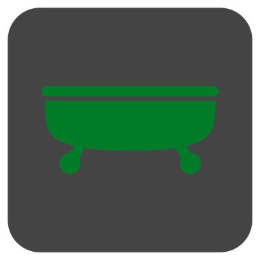 Küvet düz kare vektör simgesi