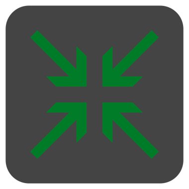 Oklar düz kare vektör simge collide