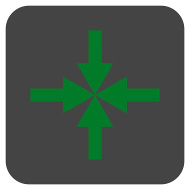 Oklar düz kare vektör simge sıkıştırmak