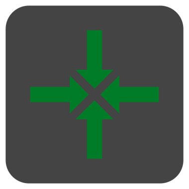 Oklar düz kare vektör simge sıkıştırmak