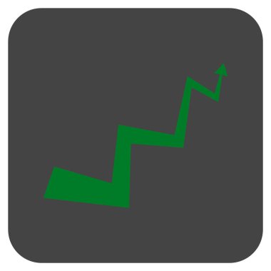 Eğri ok düz kare vektör simgesi