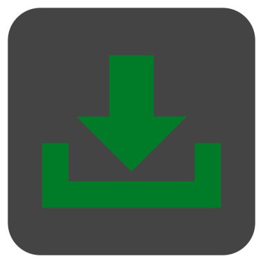 Düz kare vektör simge indirme