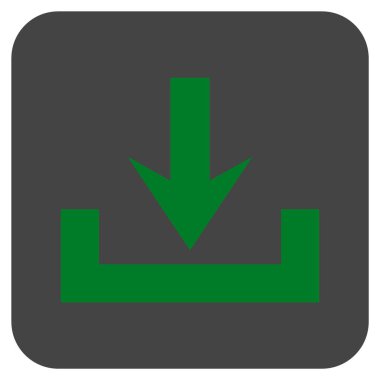 Düz kare vektör simge indirme