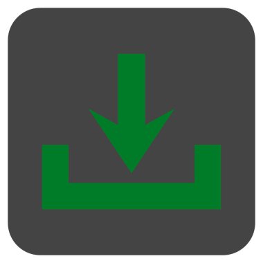 Düz kare vektör simge indirme