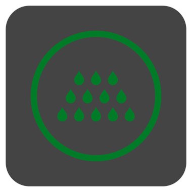 Damla düz kare vektör simgesi