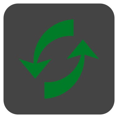 Exchange oklar düz kare vektör simgesi