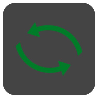 Exchange oklar düz kare vektör simgesi