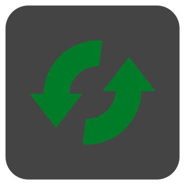 Exchange oklar düz kare vektör simgesi