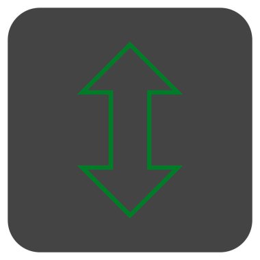 Exchange dikey düz kare vektör simgesi