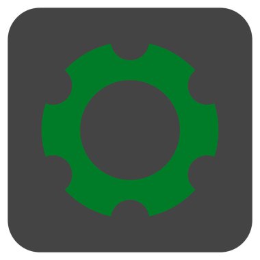 Vites düz kare vektör simgesi