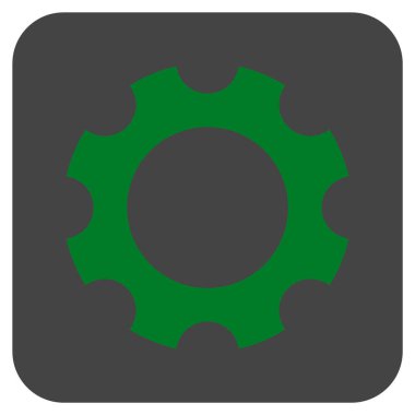 Vites düz kare vektör simgesi