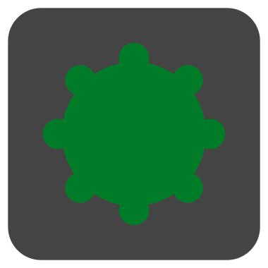 Vites düz kare vektör simgesi