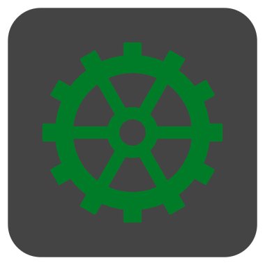 Vites düz kare vektör simgesi