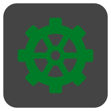 Vites düz kare vektör simgesi