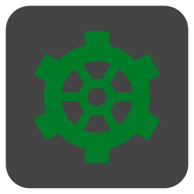 Vites düz kare vektör simgesi