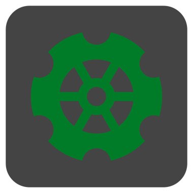 Vites düz kare vektör simgesi