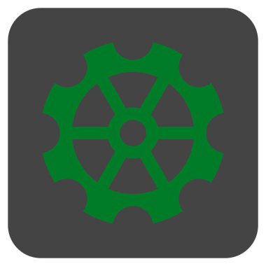 Vites düz kare vektör simgesi