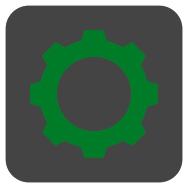 Vites düz kare vektör simgesi