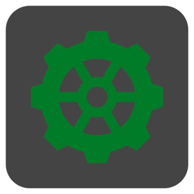 Vites düz kare vektör simgesi