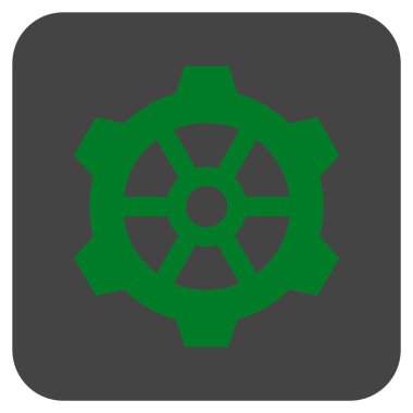 Vites düz kare vektör simgesi