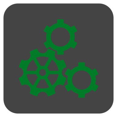 Vites düz kare vektör simgesi