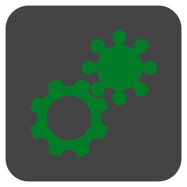 Vites düz kare vektör simgesi