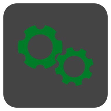 Vites düz kare vektör simgesi